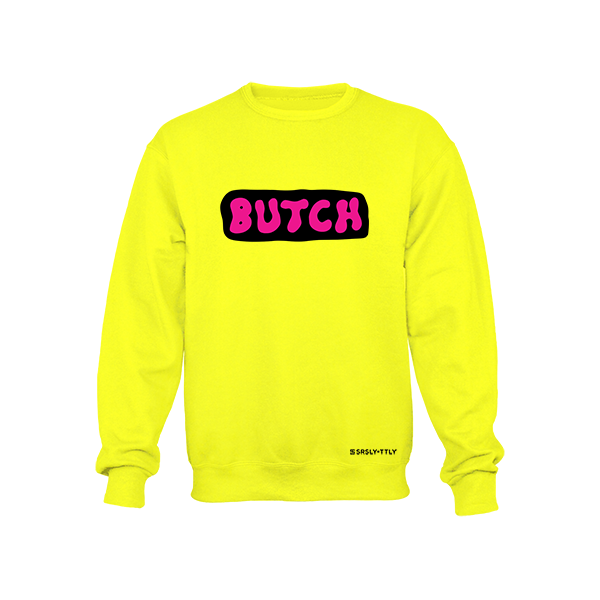 Butch - Neon Yellow Crewneck Sweatshirt