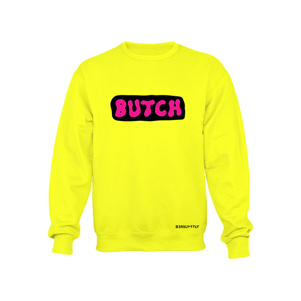 Neon yellow crew neck discount sweatshirt