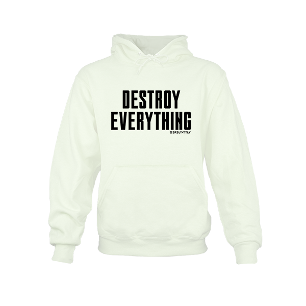 Destroy Everything - White Hoodie