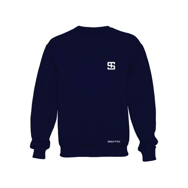 Logo - Navy Crewneck Sweatshirt