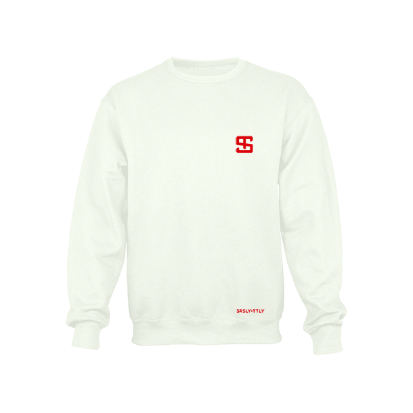 Logo - White Crewneck Sweatshirt