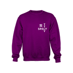 Intersection Purple with White Logo Crewneck Sweatshirt