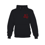 Intersection Black with Red Logo Hoodie Sweatshirt