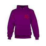 Intersection Purple with Red Logo Hoodie Sweatshirt