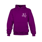 Intersection Purple with White Logo Hoodie Sweatshirt