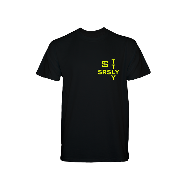 Intersection Black with Neon Yellow Logo T-Shirt