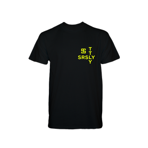 Intersection Black with Neon Yellow Logo T-Shirt