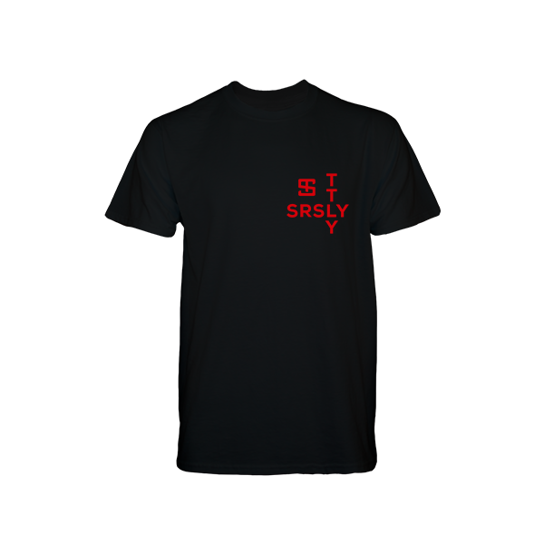Intersection Black with Red Logo T-Shirt