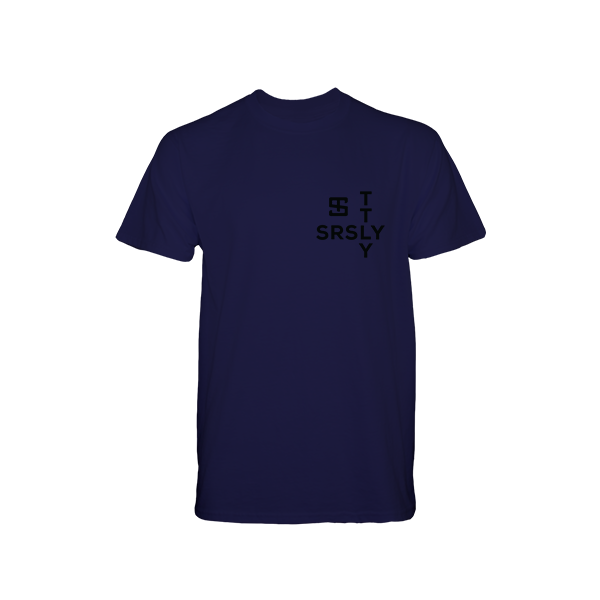 Intersection Navy with Black Logo T-Shirt