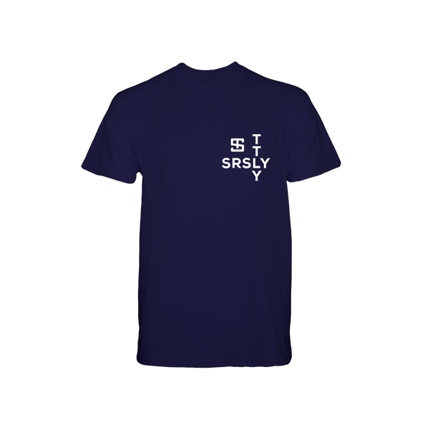 Intersection Navy with White Logo T-Shirt