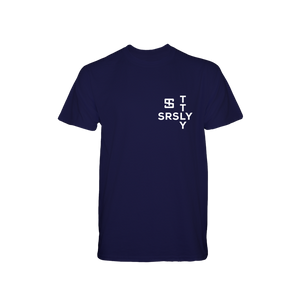 Intersection Navy with White Logo T-Shirt