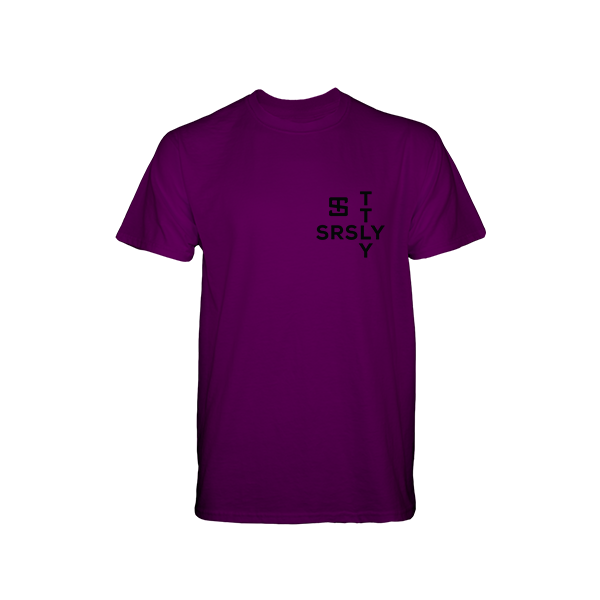 Intersection Purple with Black Logo T-Shirt