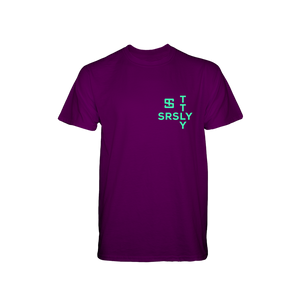 Intersection Purple with Mint Green Logo T-Shirt