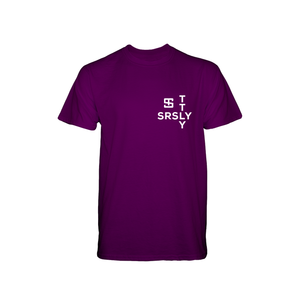 Intersection Purple with White Logo T-Shirt