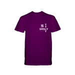 Intersection Purple with White Logo T-Shirt