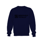 Seriously Totally - Navy Crewneck Sweatshirt