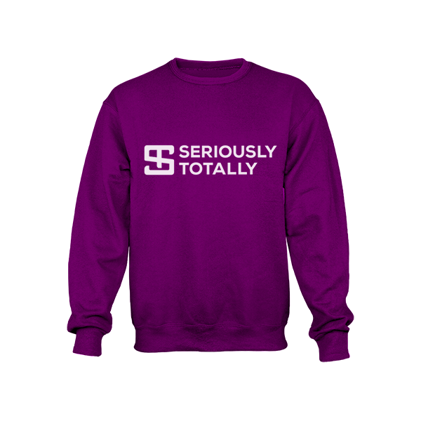 Seriously Totally - Purple Crewneck Sweatshirt