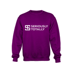 Seriously Totally - Purple Crewneck Sweatshirt