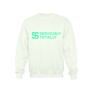 Seriously Totally - White Crewneck Sweatshirt