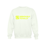 Seriously Totally - White Crewneck Sweatshirt
