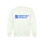 Seriously Totally - White Crewneck Sweatshirt