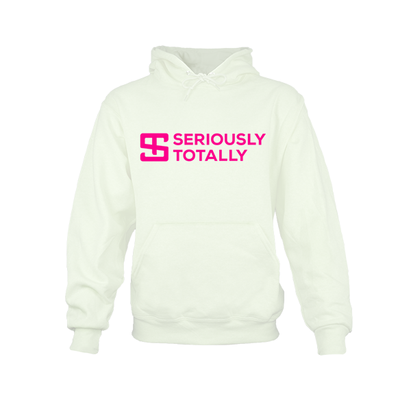 Seriously Totally - White Hoodie