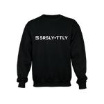 Logo SRSLY ▪ TTLY Black with White print Crewneck Sweatshirt