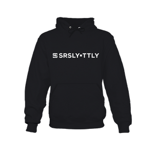 Logo SRSLY ▪ TTLY Black with White print Hoodie Sweatshirt