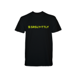 Logo SRSLY ▪ TTLY Black with Neon Yellow print T-Shirt